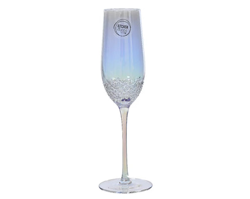 Champagne Glass Iridescent (D.7.5cm x H.25cm)