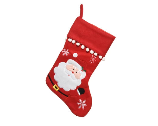 Christmas Stocking Santa, Reindeer or Snowman (40x25 cm)