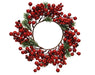 Christmas Wreath Pine Red Berries 28 x 9cm