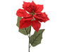 Christmas Poinsettia Stem Red ( L.22cm W.23cm H.67cm)