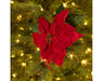 Christmas Poinsettia Stem Red ( L.22cm W.23cm H.67cm)