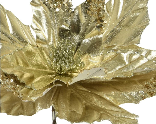 Decorative Flowers In Light Gold (30 cm)