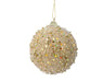 Christmas Bauble Glitter Beads & Sequins Light Gold (8cm)