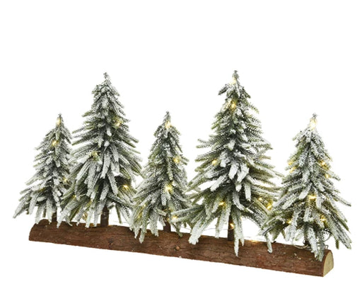 Christmas Tablepiece Snowy Micro LED Battery Operated (L.65cm x W.15cm x H.35cm)