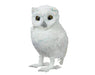 Christmas Owl Fur Glitter White (23cm)