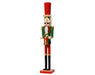 Christmas Nutcracker with Drum Red/Green Pinewood (76cm)