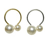 Christmas Napkin Ring Pearl Gold/Silver Box of 4