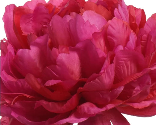 Faux Peony On Stem - Fuchsia (72x34cm)