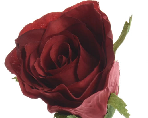 Artificial Rose On Stem - Red (45cm)