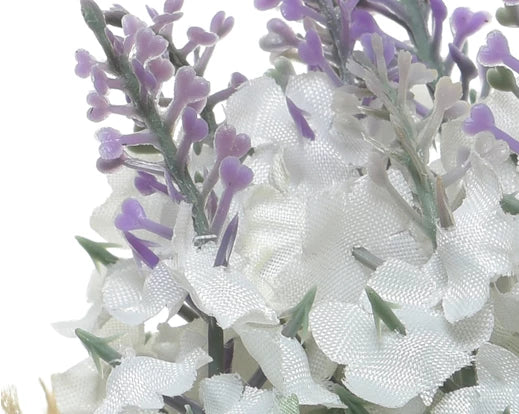 Faux Lavender Plant In Burlap