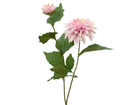 Decorative Dahlia Stem - Pink (66x15cm)