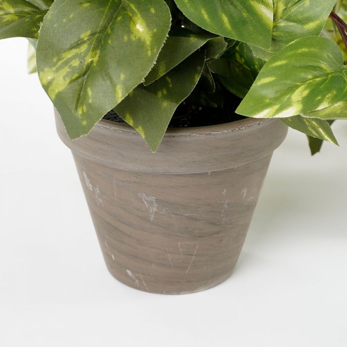 Artificial Scindapsus Hanging Plant in Plant Pot (H45 x W25 cm)