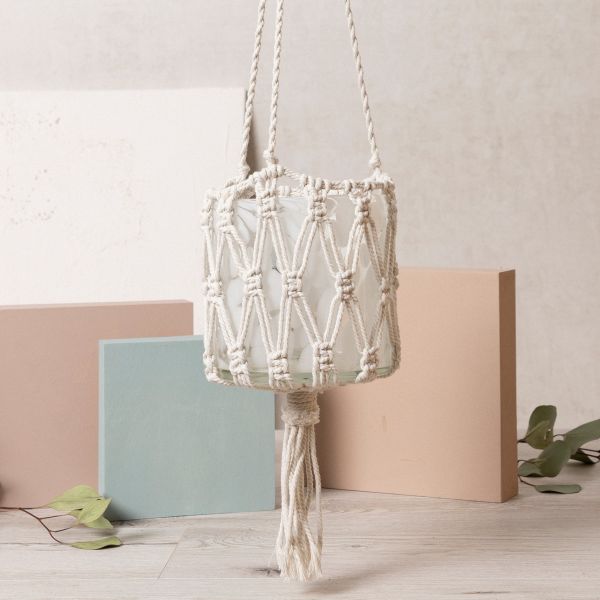 Hanging Pot Holder - White (75x17 cm)