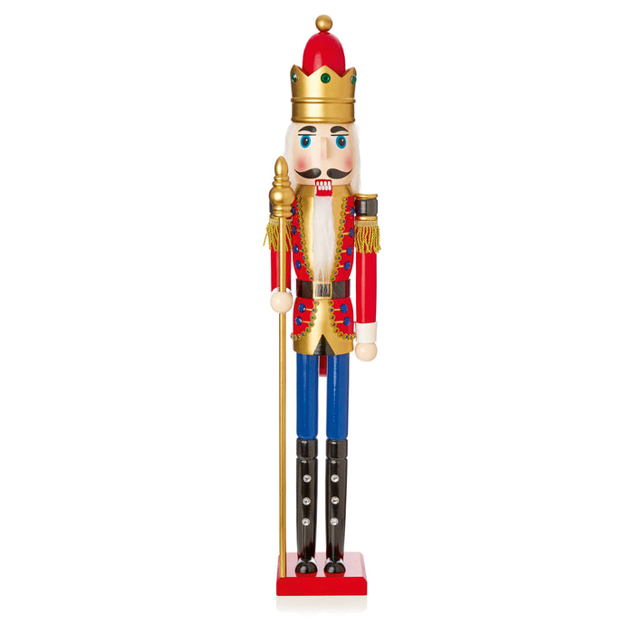 Christmas Nutcracker Soldier Pinewood With Traditional Finish (82cm)