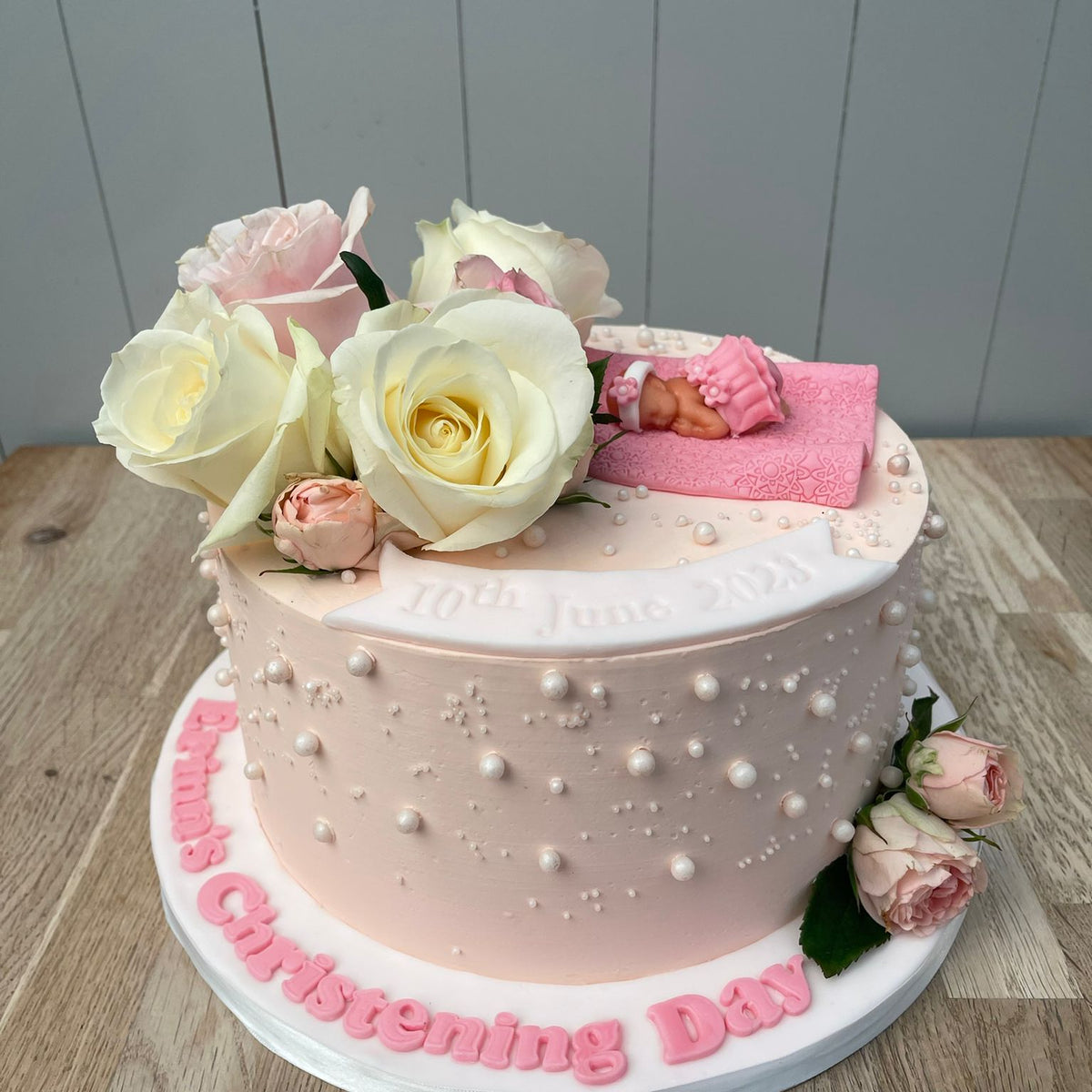Traditional Christening Cake - Grouts The Bakers