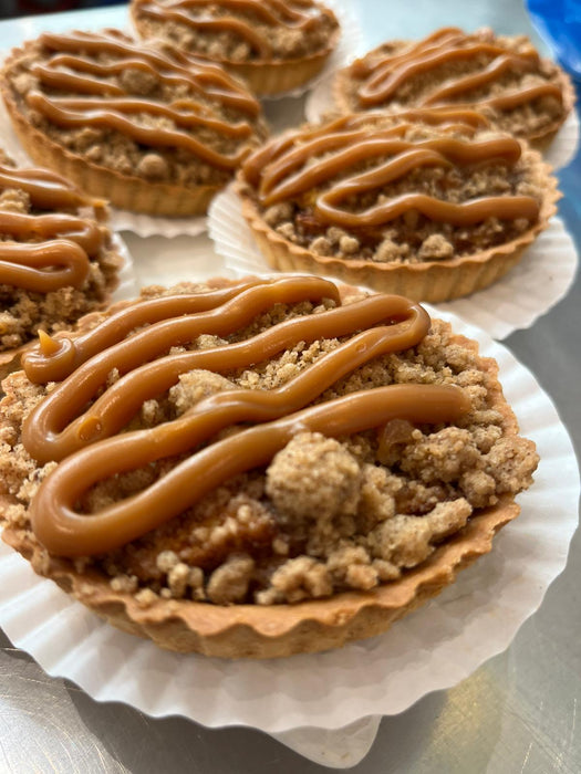 Caramel Apple Crumble Tarts