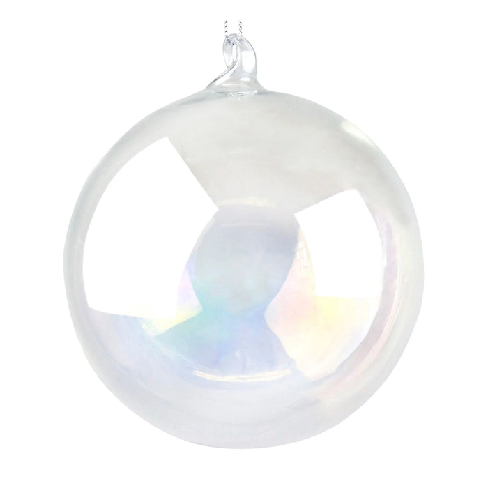 Christmas Bauble Clear Soap Bubble 10cm