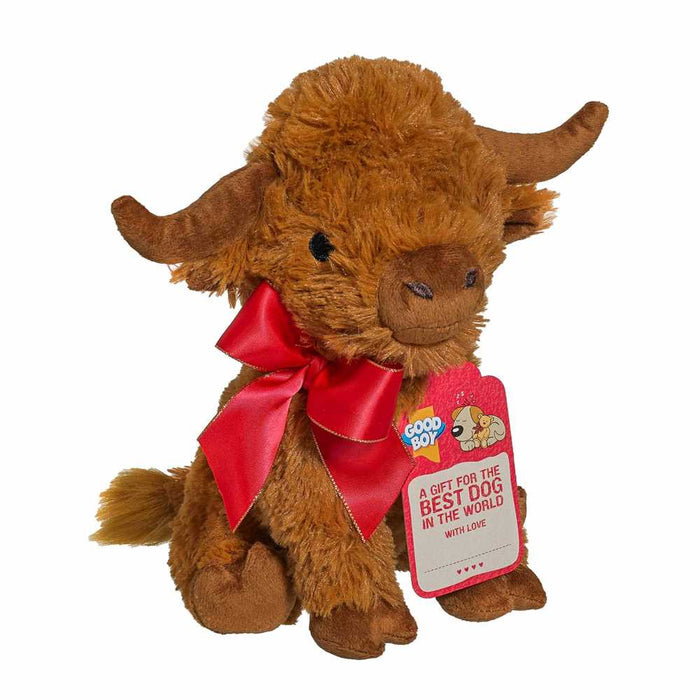 Good Boy Gifting Highland Cow Dog Toy