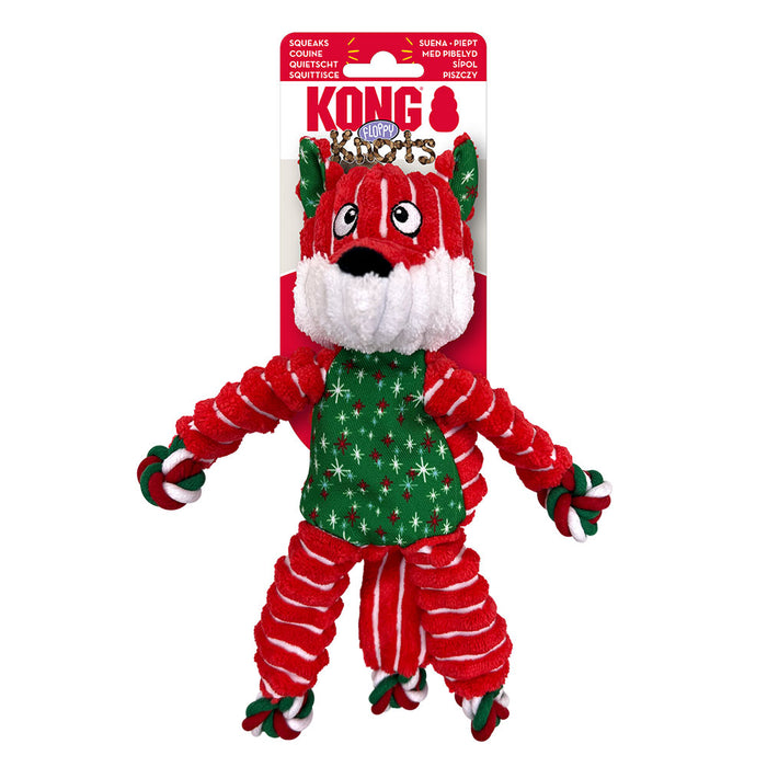 Kong Holiday Floppy Knots Fox Sm/Med