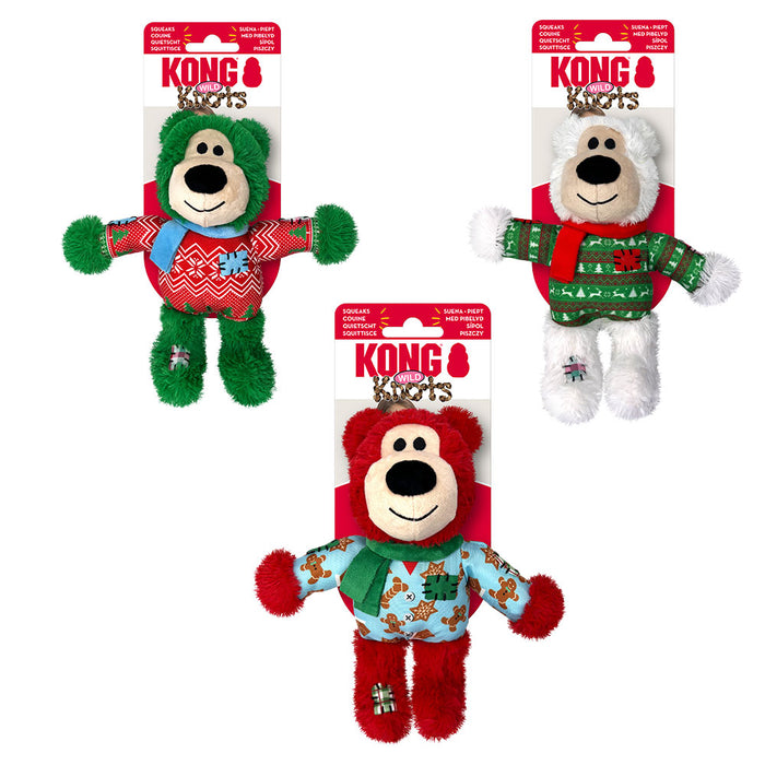 Kong Holiday Wild Knots Bear Med/Lge