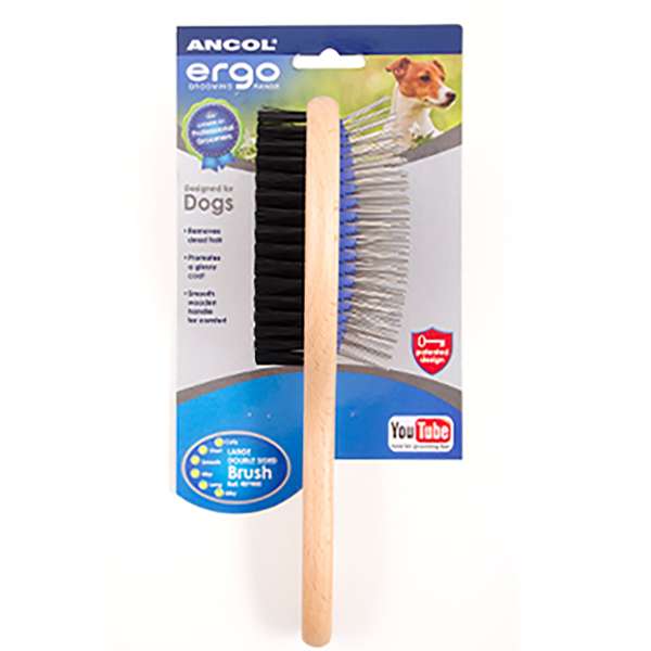 Ergo Wooden Double Sided Brush Lg