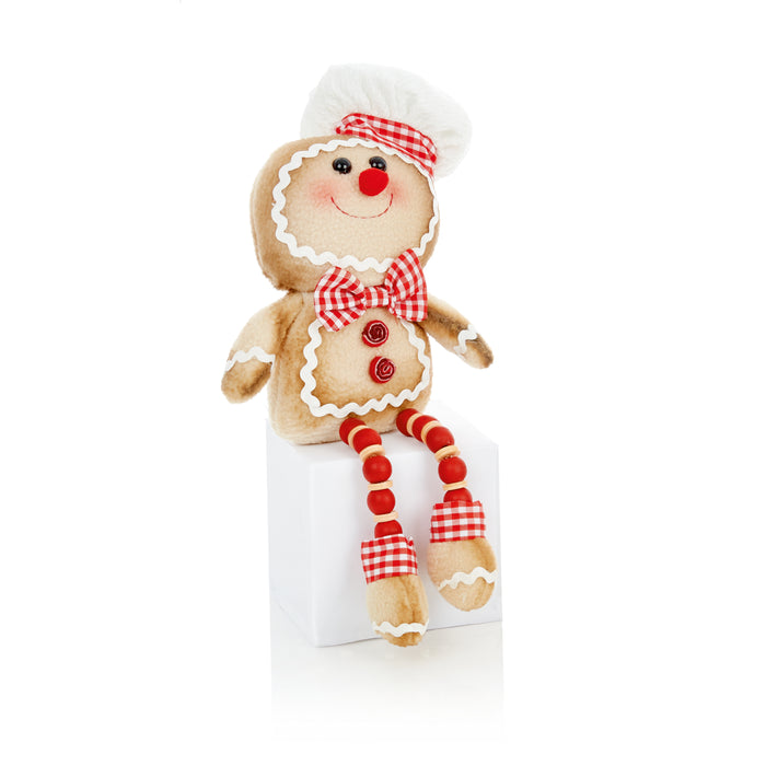 Gingerbread Man or Woman with Dangly Legs 35cm