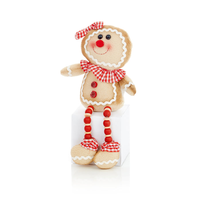 Gingerbread Man or Woman with Dangly Legs 35cm