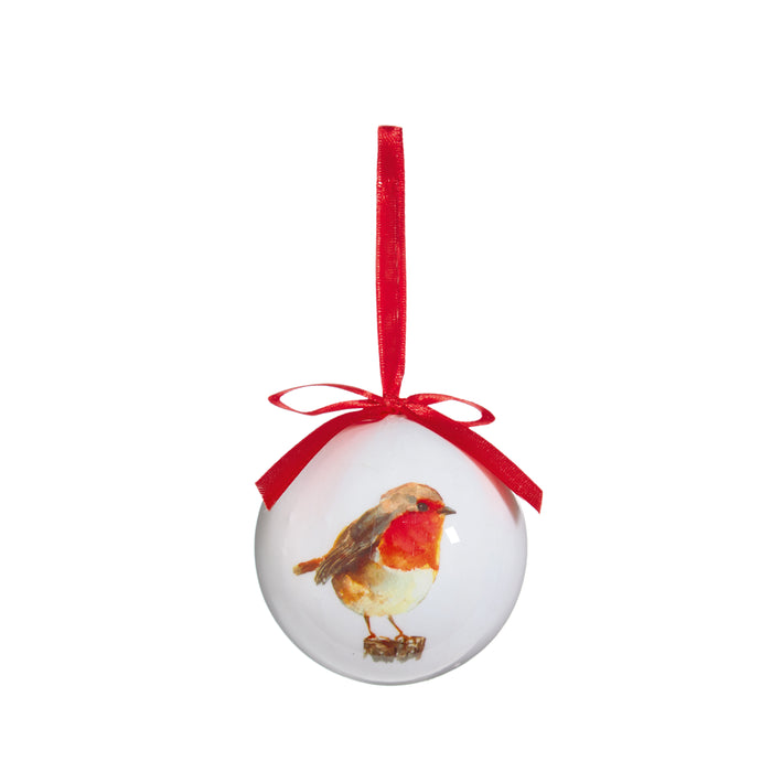 Christmas Hanging Bauble Robin Ball (7.5cm)