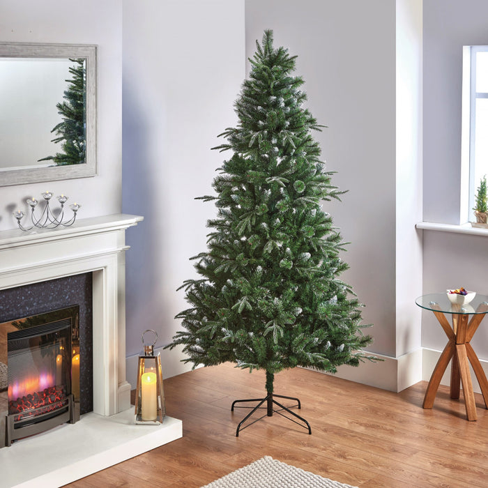 7ft Fairmont Fir Glitter Tipped Artificial Christmas Tree