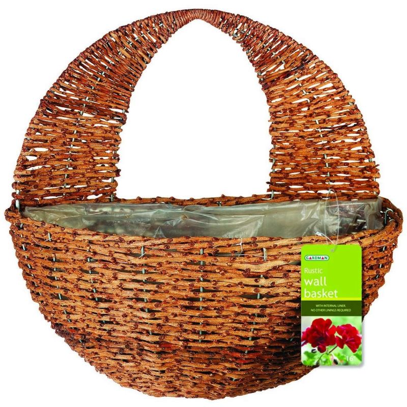 Gardman Rustic Wall Basket 12"