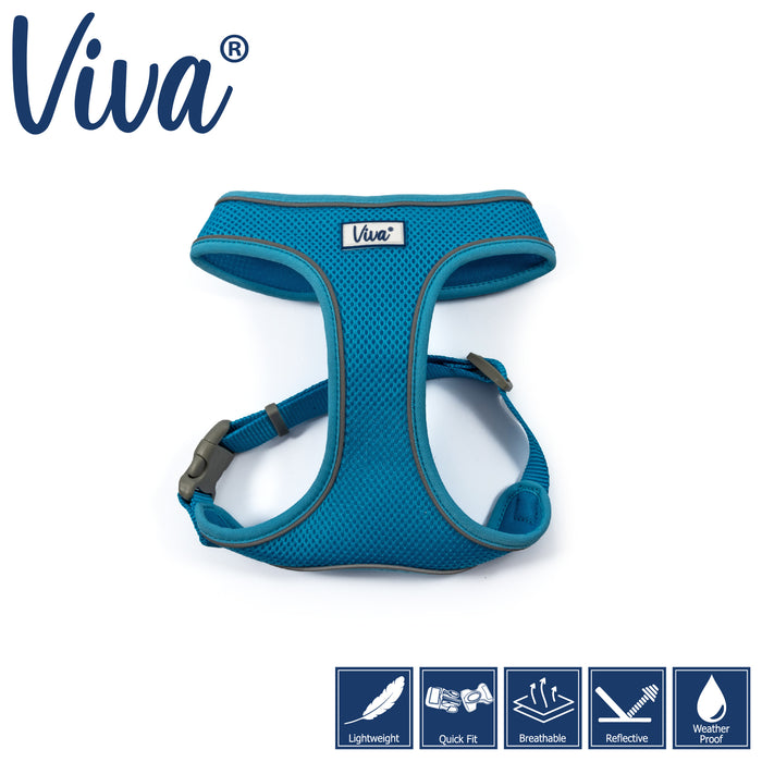 Ancol Viva Comfort Mesh Dog Harness Blue Medium