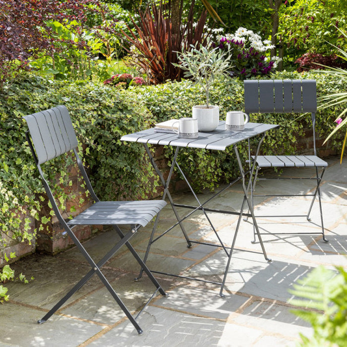 Courtyard - Bistro Set Grey