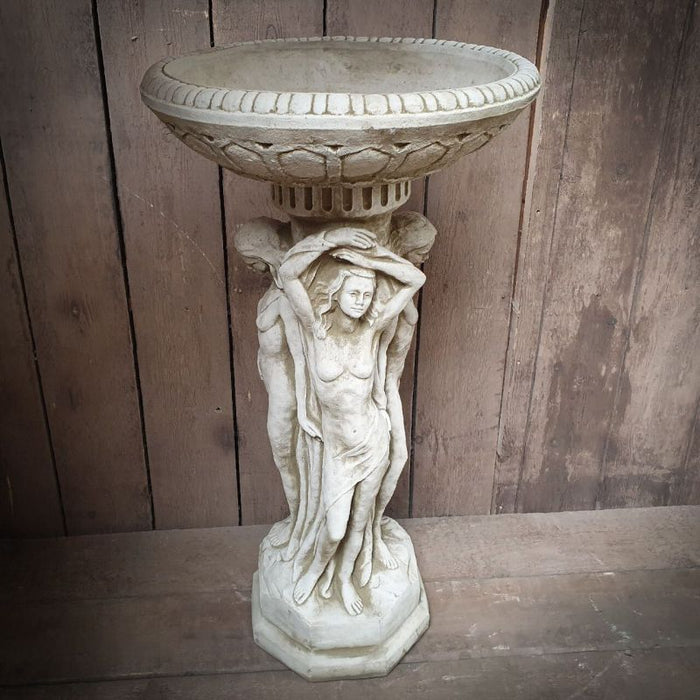 The Three Graces Birdbath 78.5cm